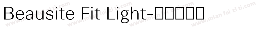 Beausite Fit Light字体转换